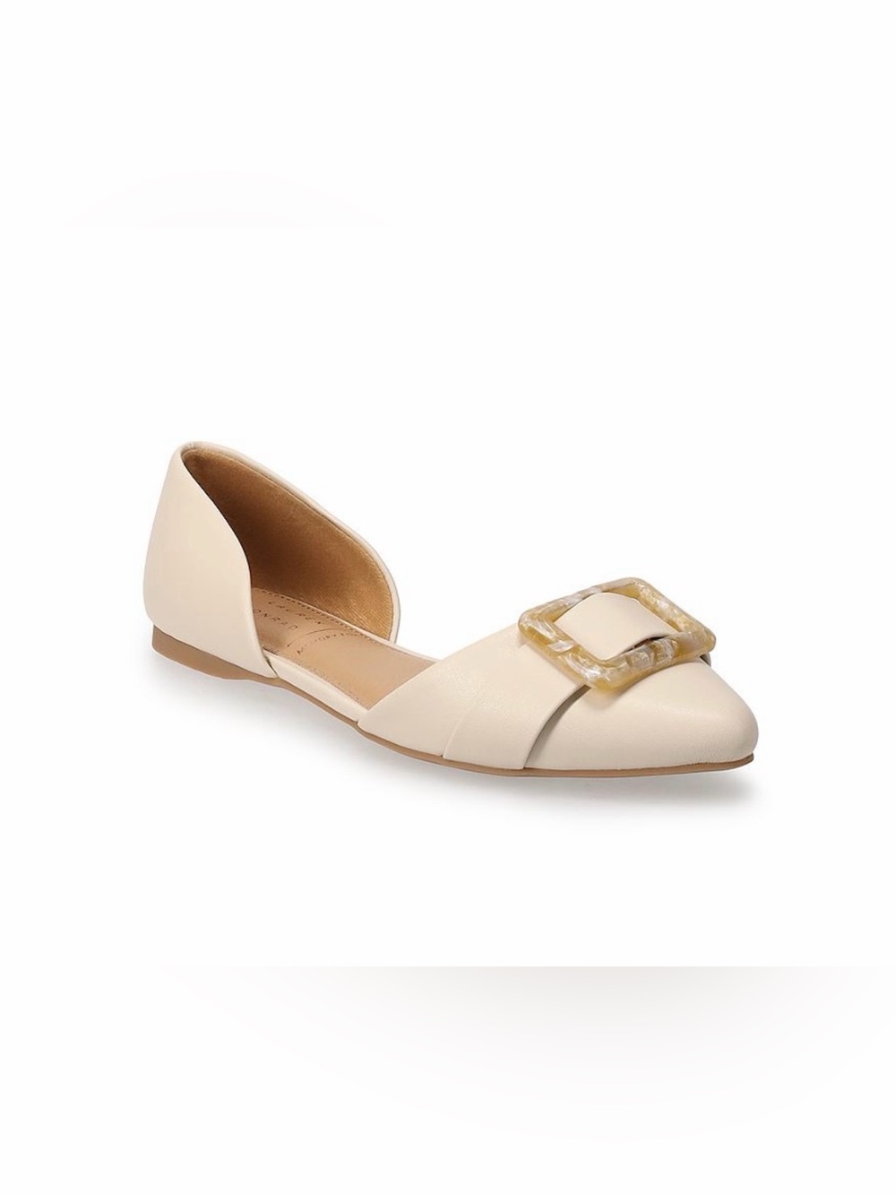 NWOT LC Lauren Conrad Azra Women's Dress Flats SZ 10 Color Cream